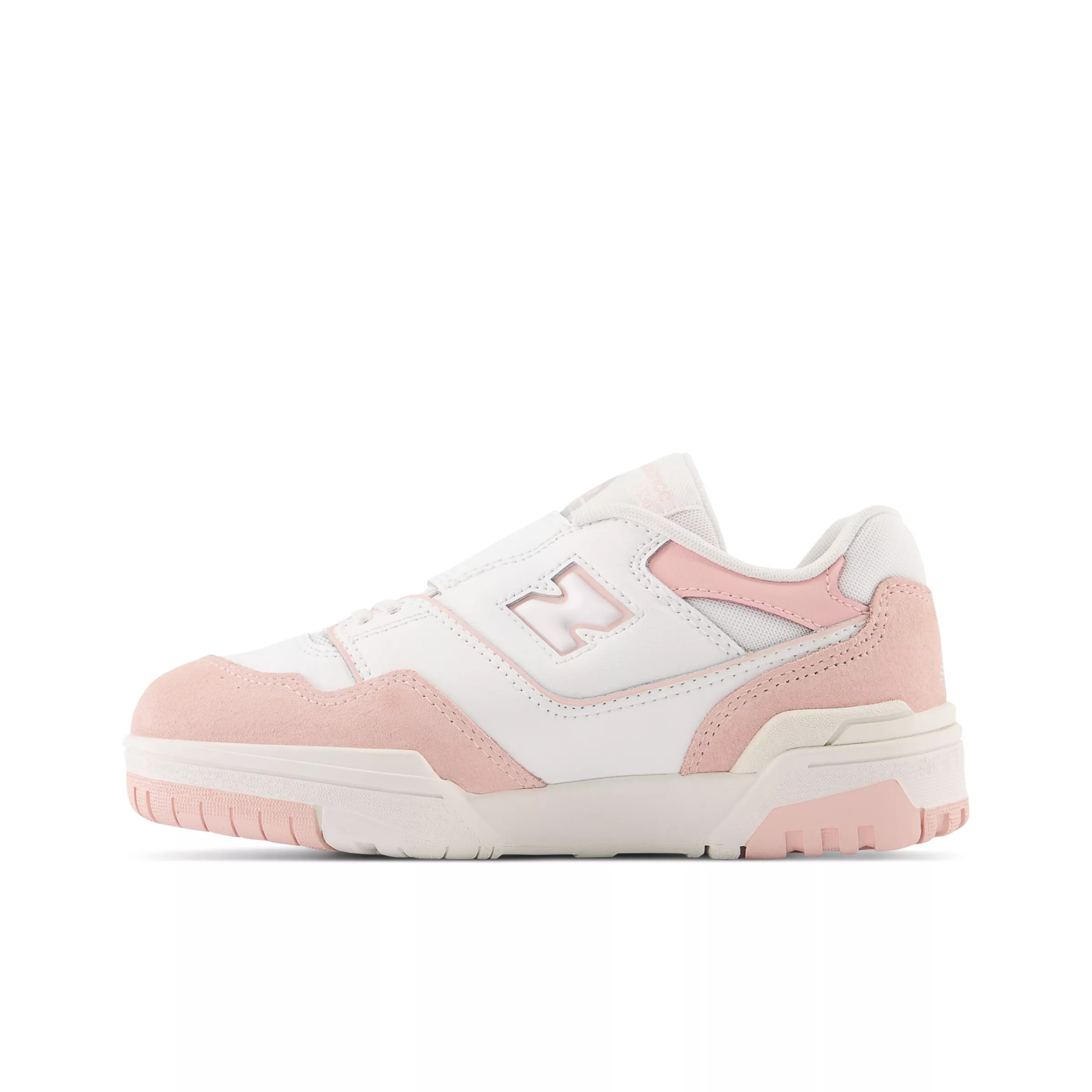 550 Bungee Lace with Top Strap White con pink haze