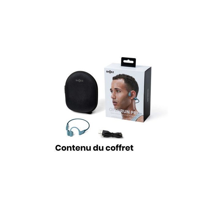 Fones de ouvido de condução óssea - Shokz - OpenRun Pro - Sem fio - Bluetooth - Resistentes ao suor