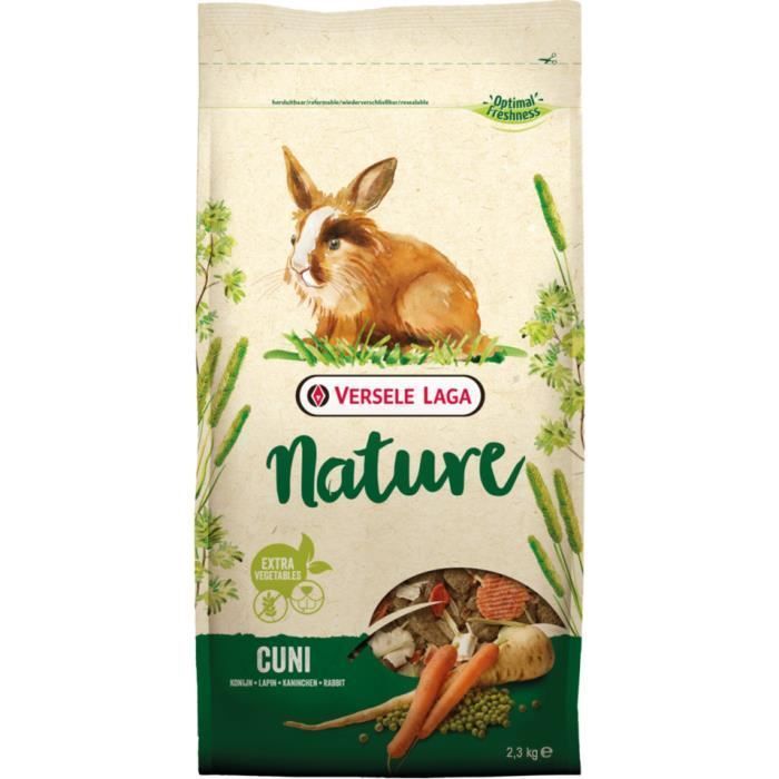 Mélange de graines - Versele Laga - Cuni Nature - 2,3 kg - Riche en fibres - Appétissant