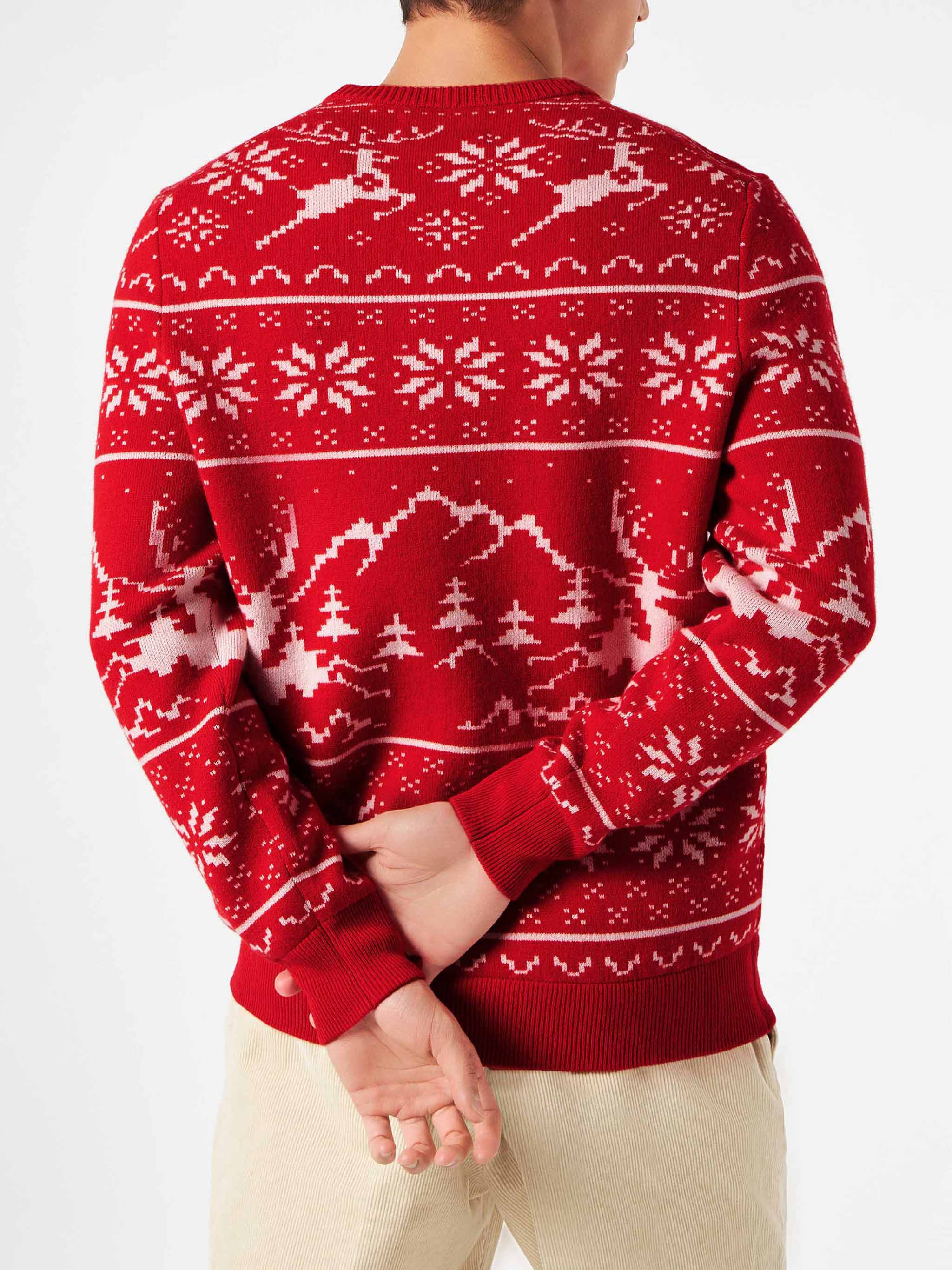 Jersey de hombre estilo noruego con bordado Cortina.