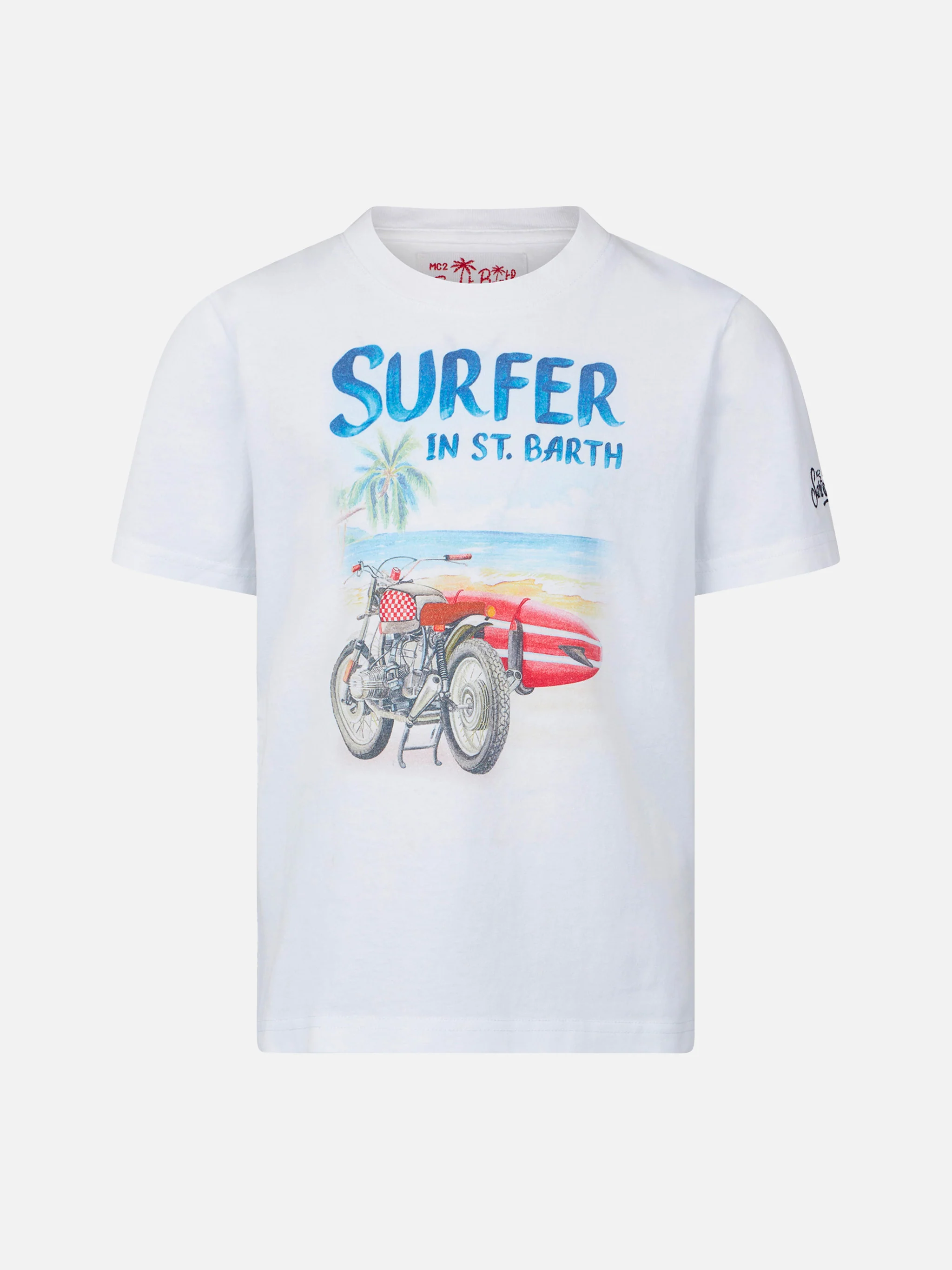 T-shirt voor kinderen met surfprint