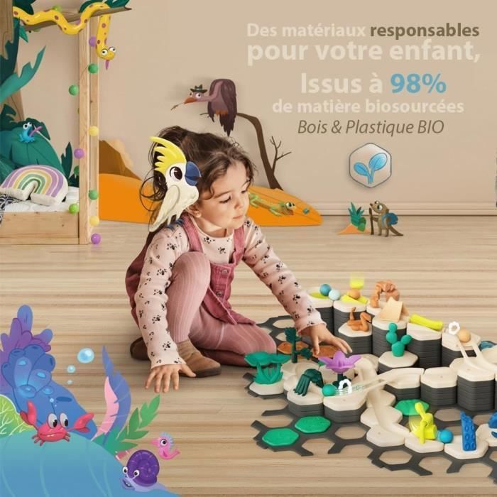 Gravitrax Junior - Mijn Jungle Startset 97 onderdelen - Knikkerbaan - Creatief Bouwspel - Ravensburger - Vanaf 3 jaar