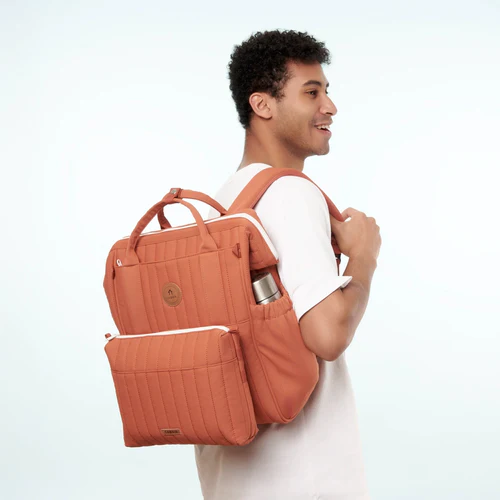 Cabaia Tataouine orange diaper bag