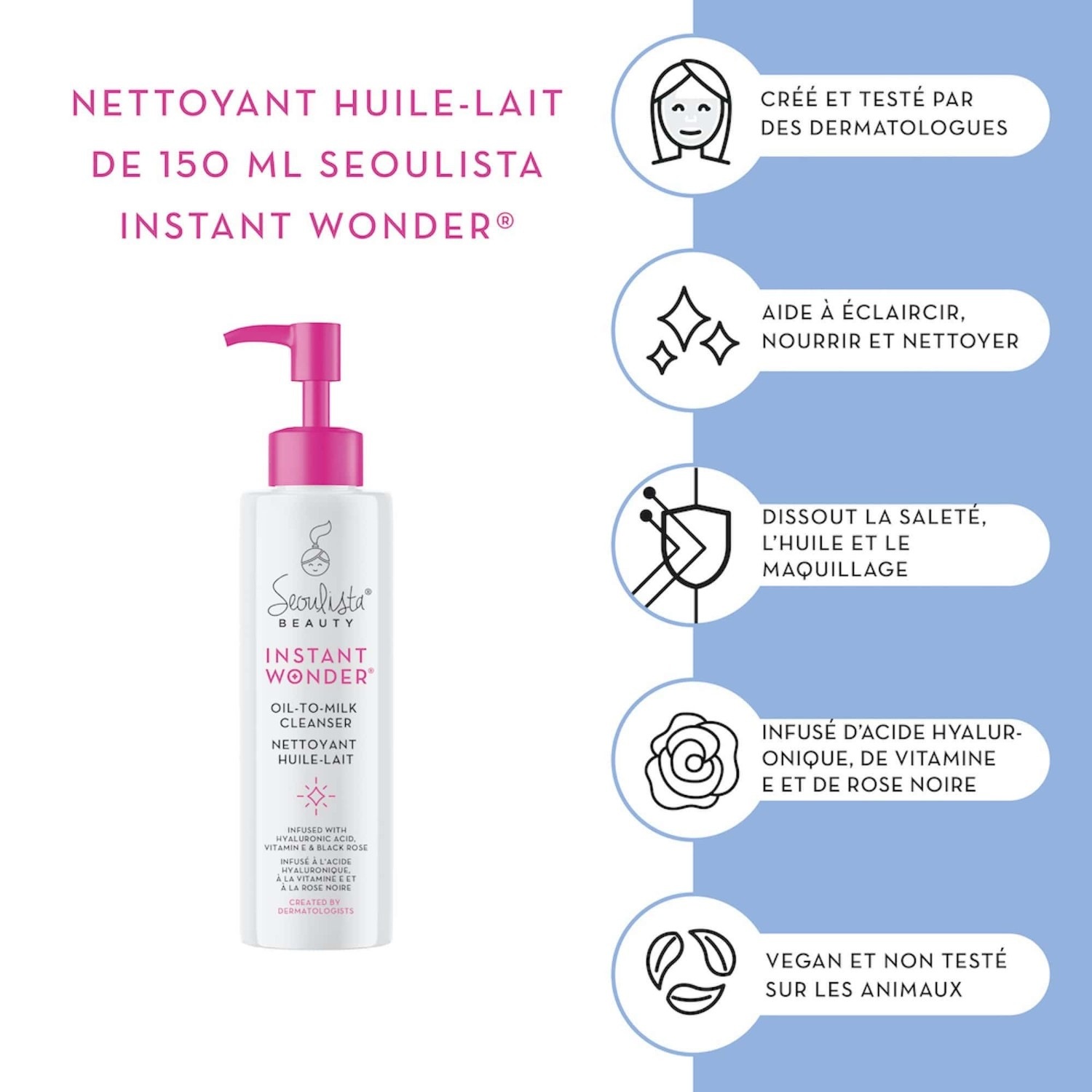 seoulista beauty Nettoyant huile-lait