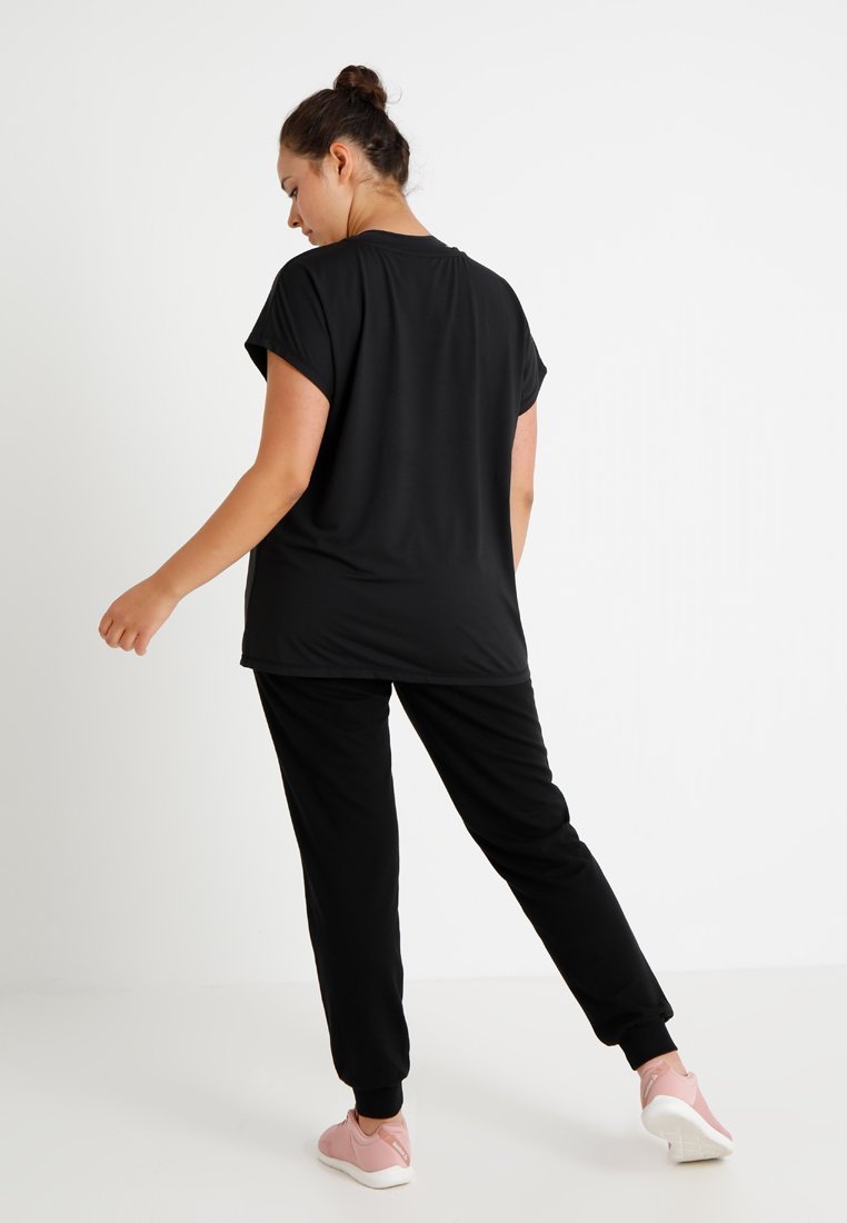 Active by Zizzi ABASIC ONE - T-shirt basique - noir