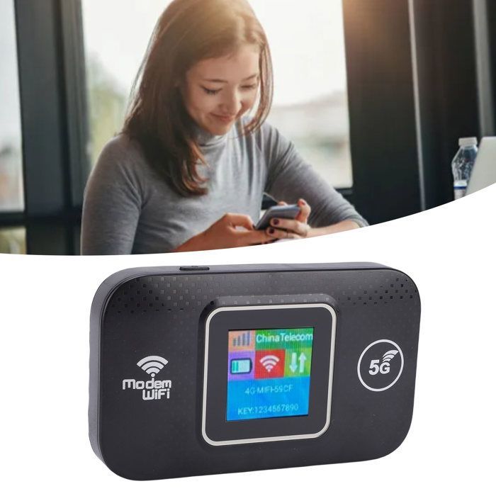 SALALIS Portable WiFi Access Point, Mobile Hotspot Router, 5G LTE High Speed 300 Mbps, 4G LTE Travel WiFi, Portable Connectivity