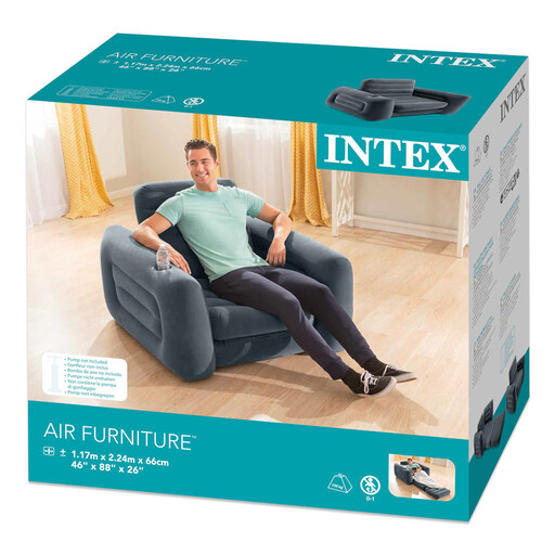 Sofá-cama inflável 2 em 1 Intex