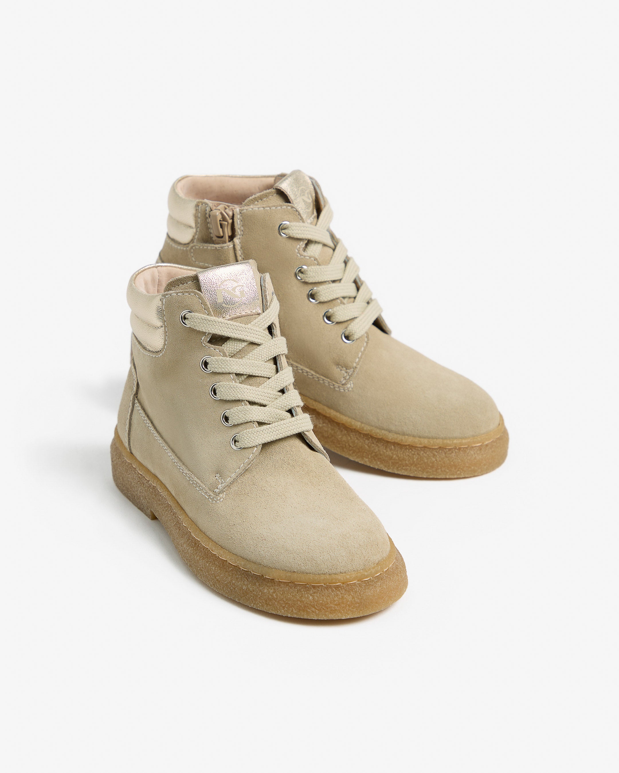  Junior-Ankle-Boots aus Wildleder und Leder für Mädchen