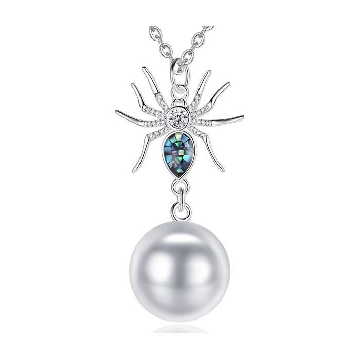 Bola de Grossesse Araignée mosaïque et Strass Collier