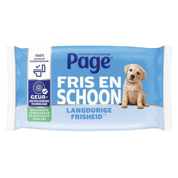 Toaletni papir Page Fresh and Clean Moisture<br>38 kosov