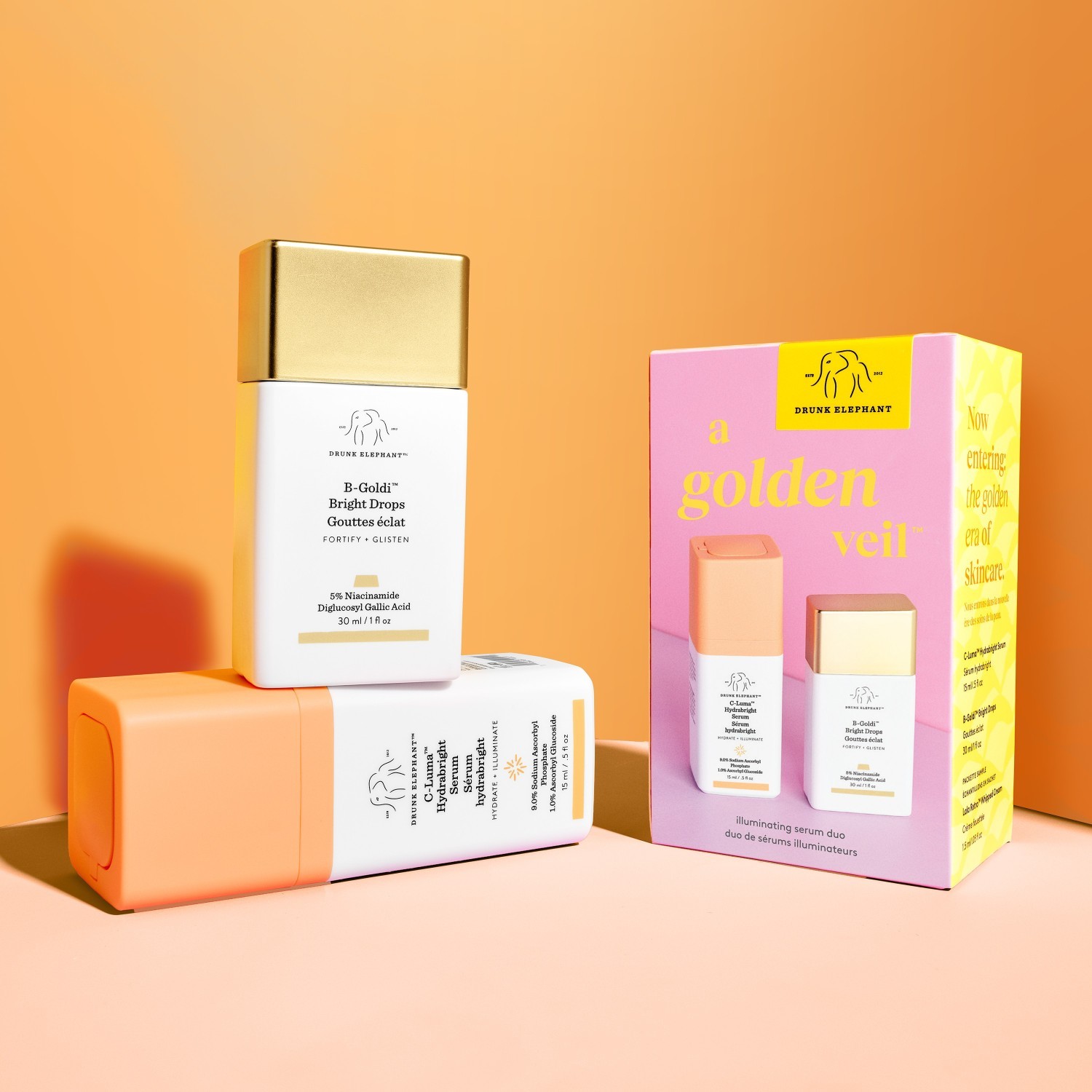 Set za njegu lica Drunk Elephant A Golden Veil™ – 1 komad