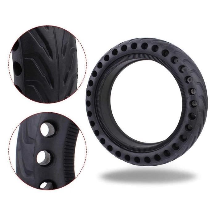 2Pcs Pneus Pleins Increvables pour Trottinette Electrique Xiaomi M365 / M365 Pro / 8,5 Pouces Antidérapant avec 2 Leviers