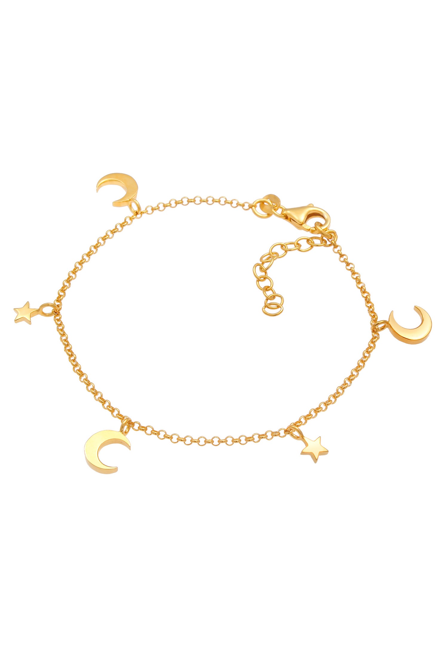 Elli Croissant d'Astro Dames Étoiles en argent sterling 925
