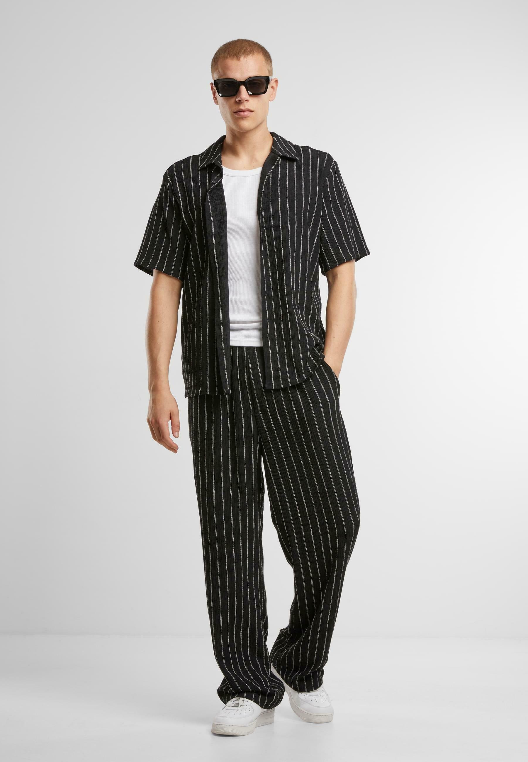 Urban Classics shirt - zwart offwhite