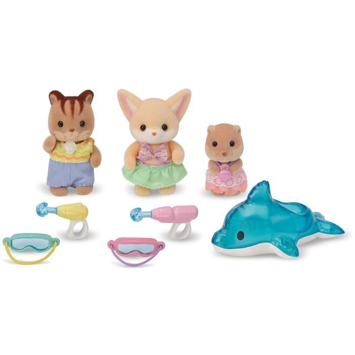SYLVANIAN FAMILIES 5749 - Het babytrio bij het zwembad