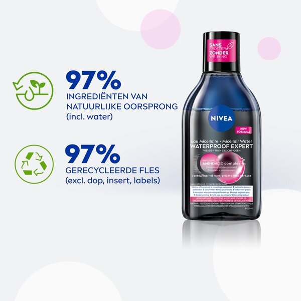 NIVEA Waterproof Expert micelarna voda 400ml - Svi tipovi kože