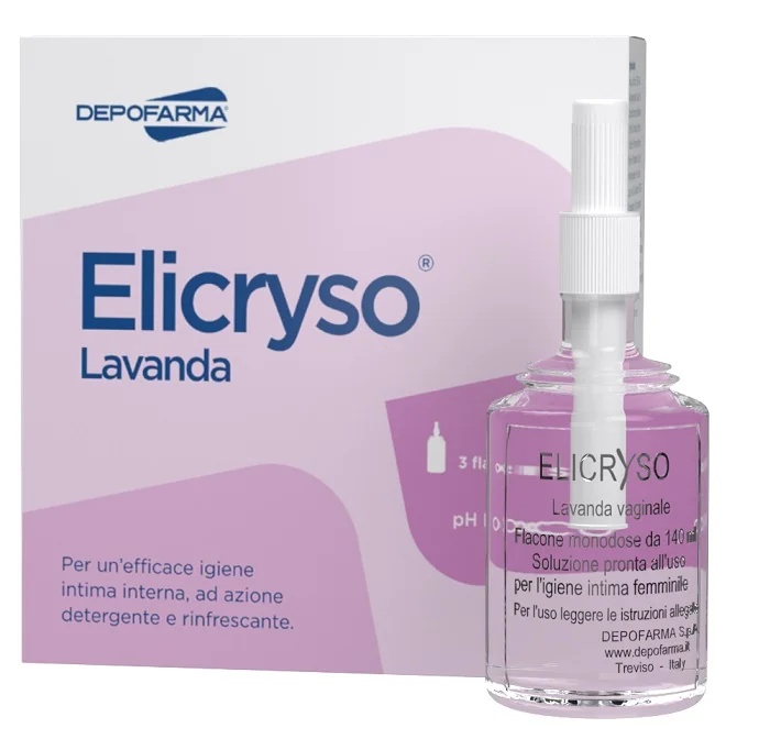 DEPOFARMA Elicryso douche vaginale 3 flacons Effet nettoyant et hydratant