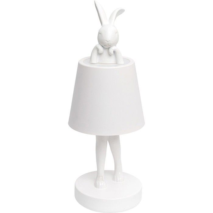 Weiße LED-Tierlampe in Hasenform, 29 cm, Kare Design
