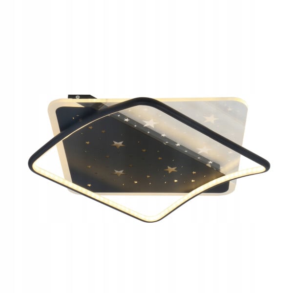 Lampa Żyrandol Plafon Led Do Pokoju Sypialni Salonu Pilot