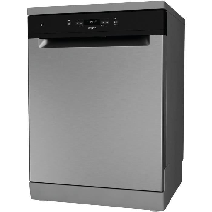 Lavastoviglie a libera installazione WHIRLPOOL WFC3C34X - 14 coperti - Piano cottura a induzione - Larghezza 60 cm - 44 dB - Acciaio inossidabile