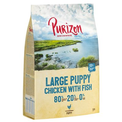 Purizon Puppy Chien de Grande Race – Sans Céréales Poulet et Poisson