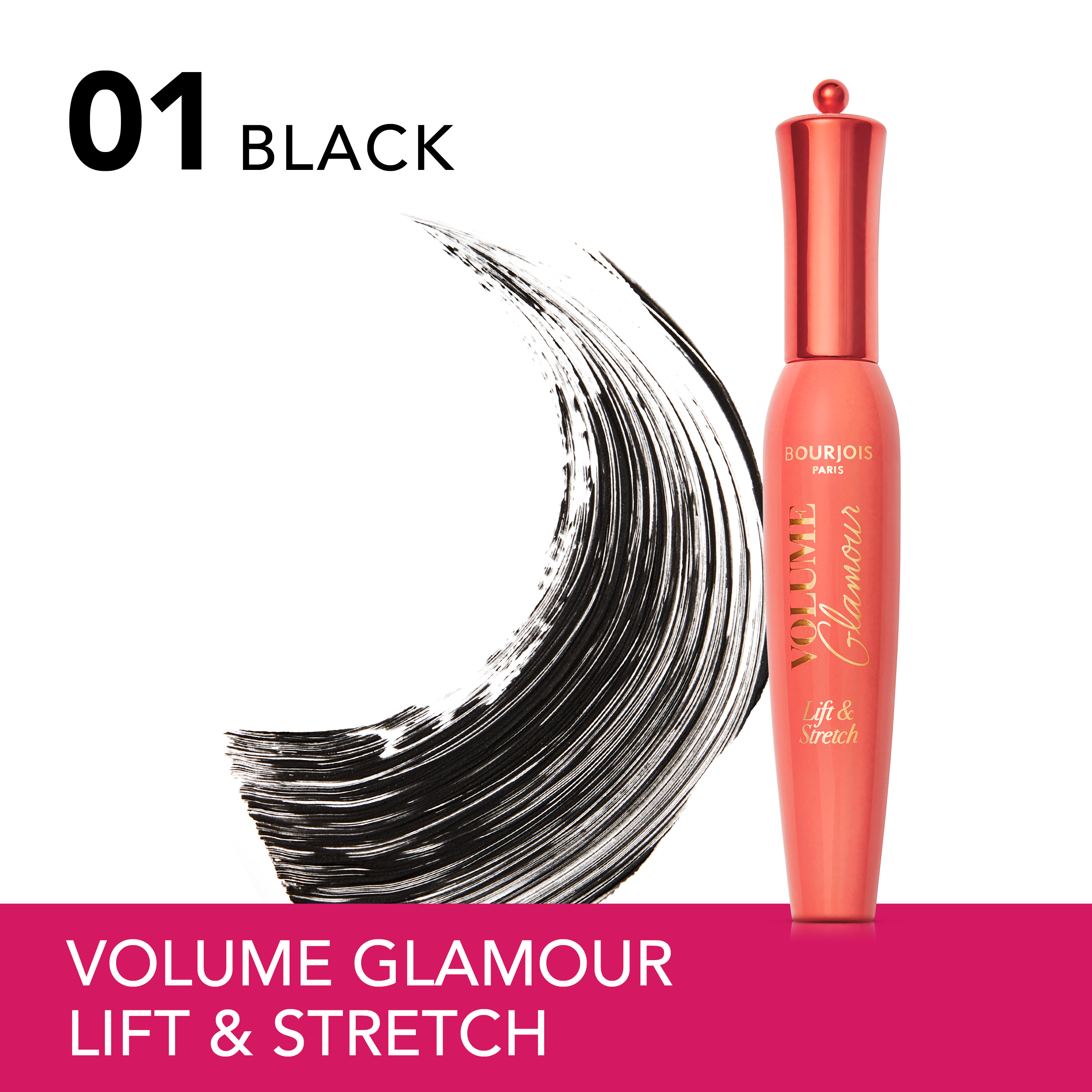 „Volume Glamour Lift & Stretch“ blakstienų tušas Tušas