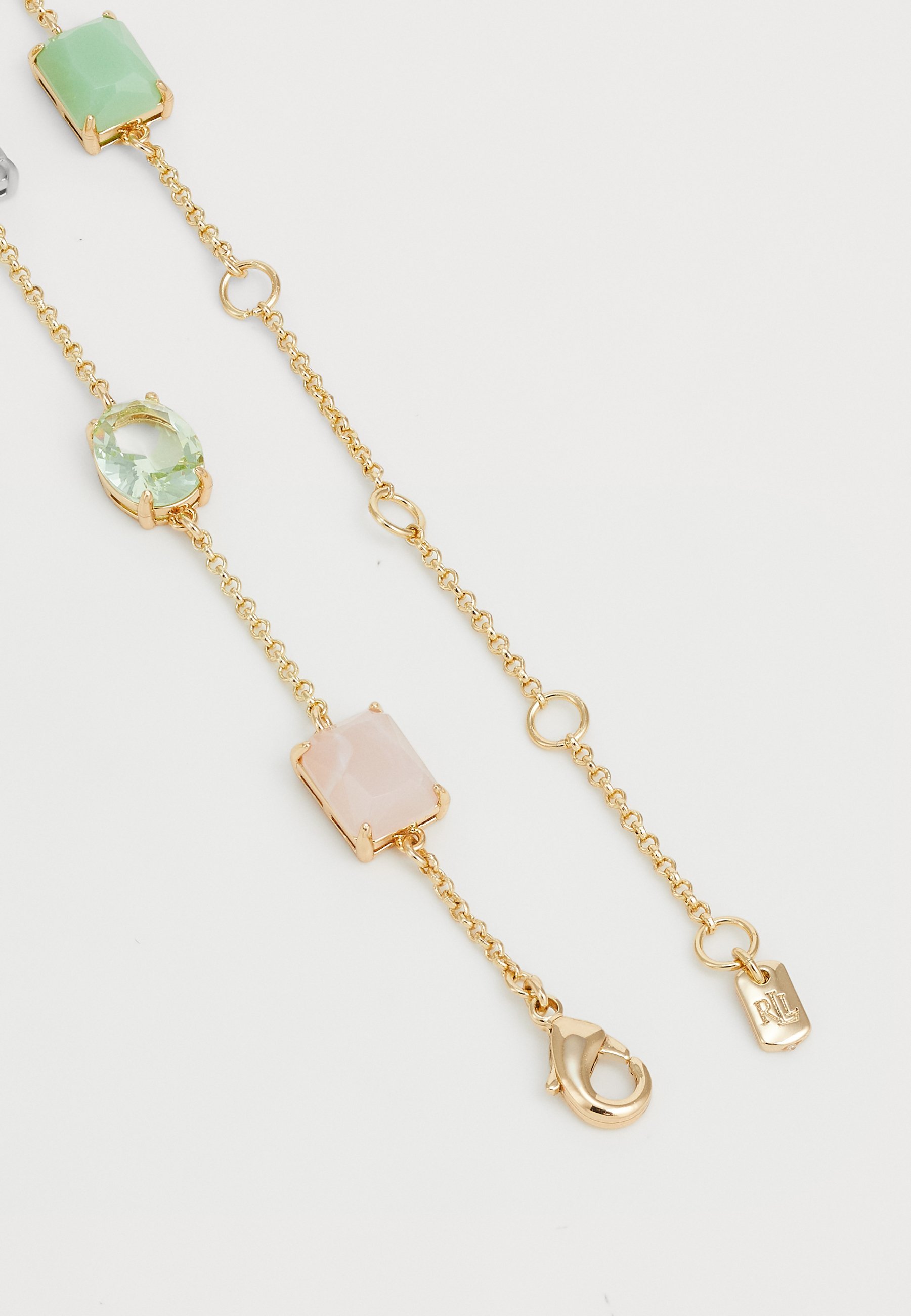 Lauren Ralph Lauren MULTI STONE Y-NECK - Halsketting - goudkleurig/multi