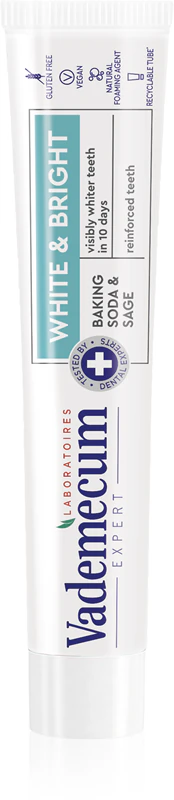 Vademecum Expert White & Bright creme dental clareador
