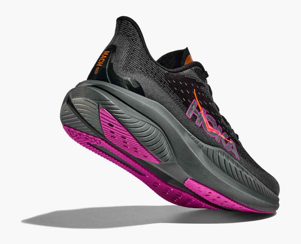 HOKA Mach 6 Nero / Fucsia