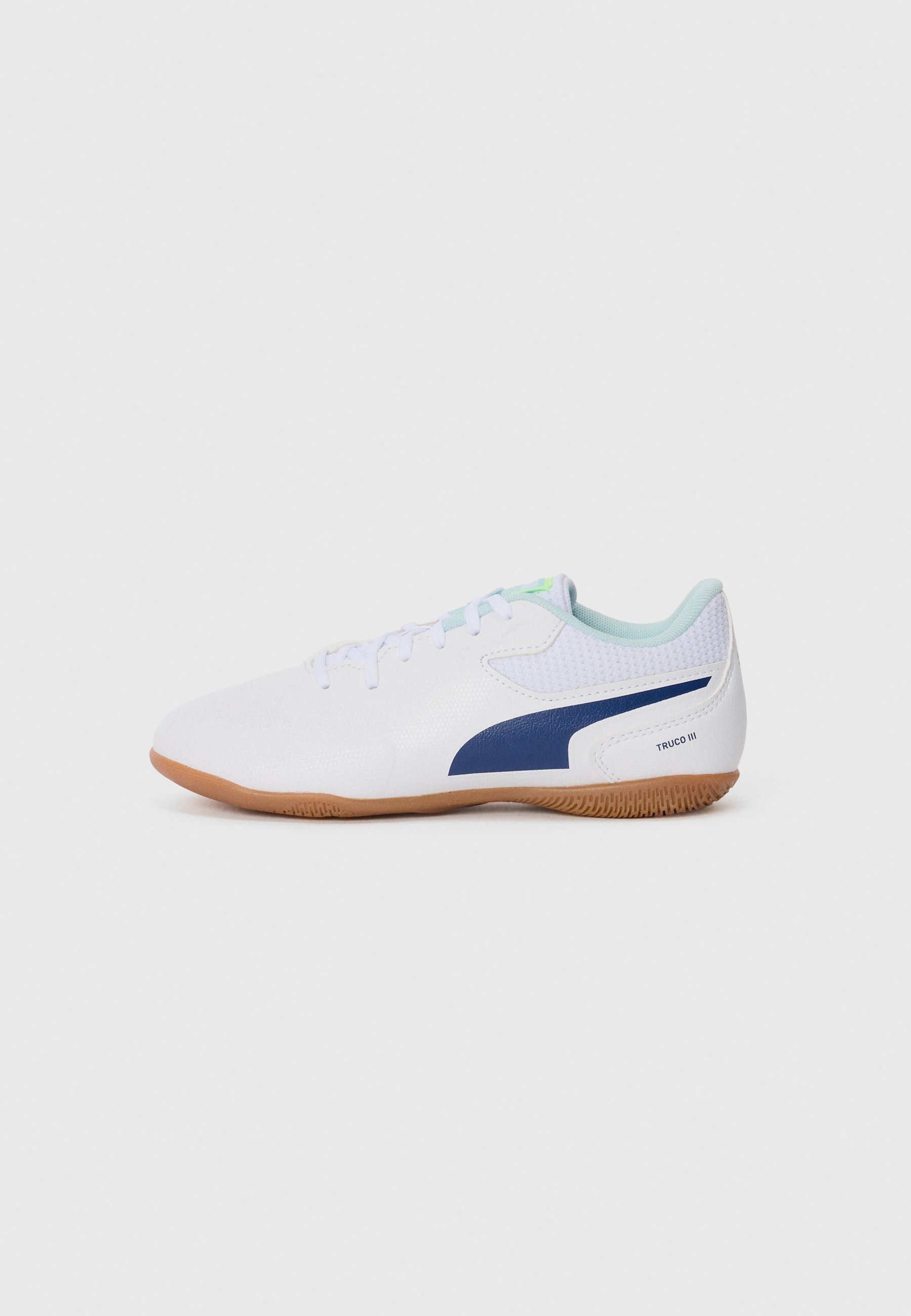 Puma TRUCO III UNISEX - Zaalvoetbalschoenen - wit/aqua fizzy light