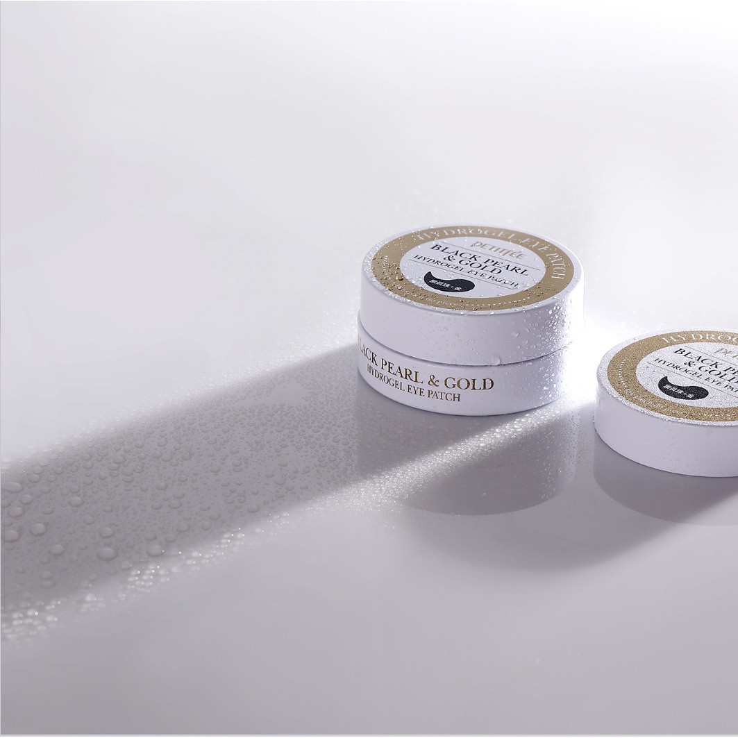 Petitfee Augenpads PETITFEE Schwarze Perle & Gold Hydrogel-Augenpads - 30 Paar