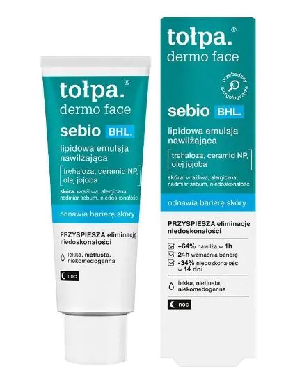 Tołpa Dermo Face Sebio BHL - Lipidowa emulsja nawilżająca 40ml