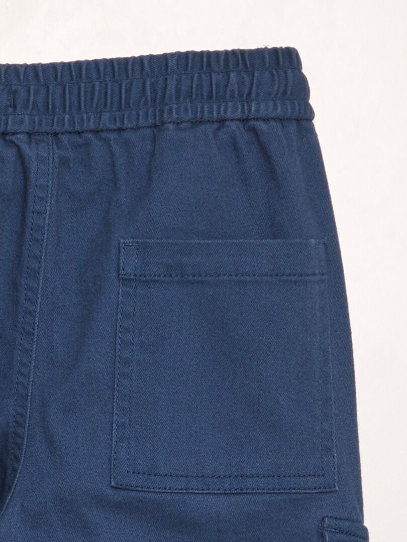 Calça de moletom com bolsos laterais - AZUL
