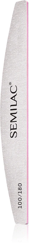 Lima de Unhas Semilac Accessories 100/180, lima clássica com duas granulações.