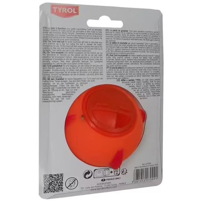 Knaagdierspeelgoed - TYROL - Snoepbal - Ø 7,5 cm