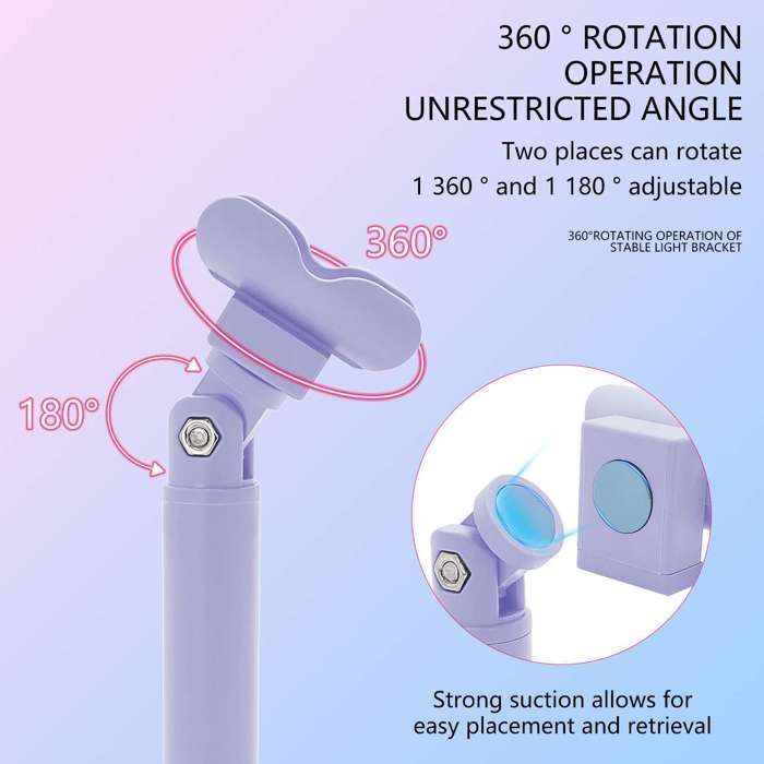 Mini draagbare UV LED manicurelamp, 360° draaibare standaard, sneldrogend, nagelkunst, zakformaat nagellamp, roze