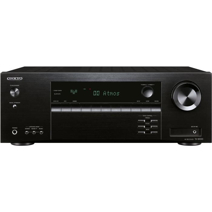 Ampli A-V - ONKYO - TX-SR393DAB - 5.2 canaux - 4K Ultra HD - Bluetooth Wi-Fi