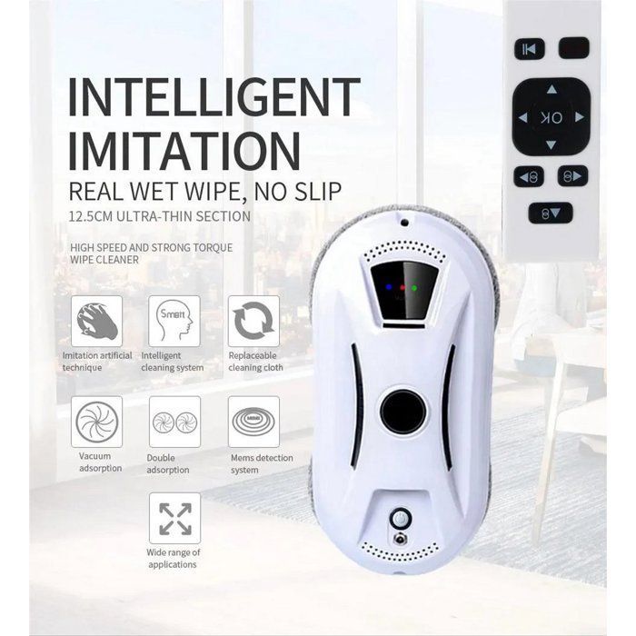 Window cleaner - Smart window cleaning robot - Powerful suction - Window cleaning robot