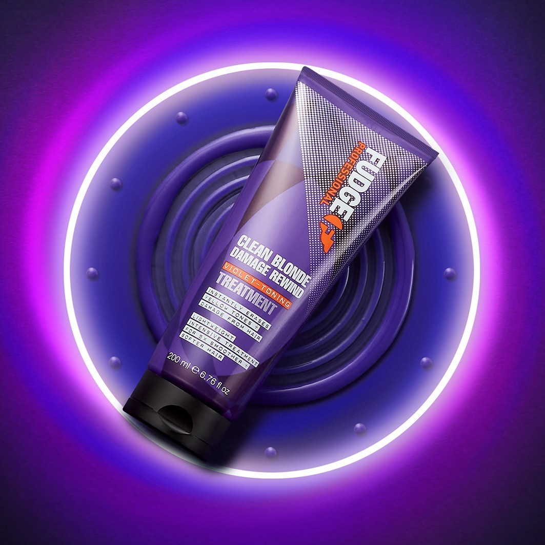 Fudge Haarbehandlung Clean Blonde Damage Rewind Violet-tonirni tretma - 200 ml