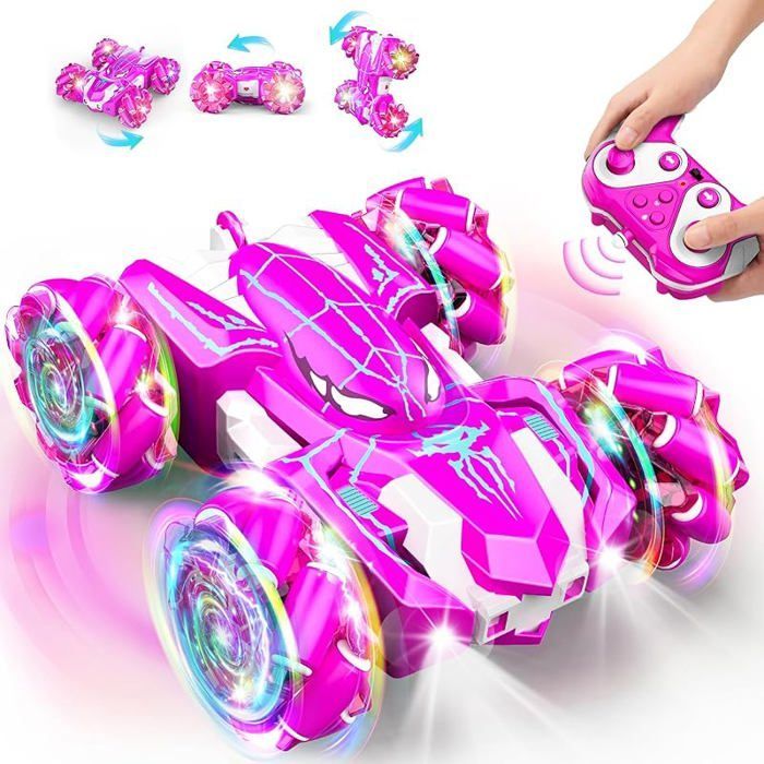 Voiture télécommandée pour enfants , Spider Monster Truck RC, jouet pour filles de 3 à 10 ans