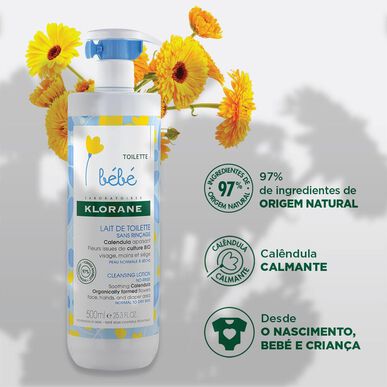 Klorane Baby No-Rise Cleansing Lotion -maito vaippa- ja käsienpuhdistusaine 0 kuukautta 500 ml 500 ml