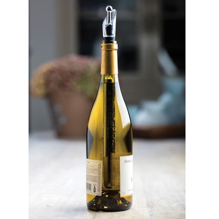 Set di 3 refrigeratori per vino - Acciaio inossidabile, vetro e plastica - Confezione regalo