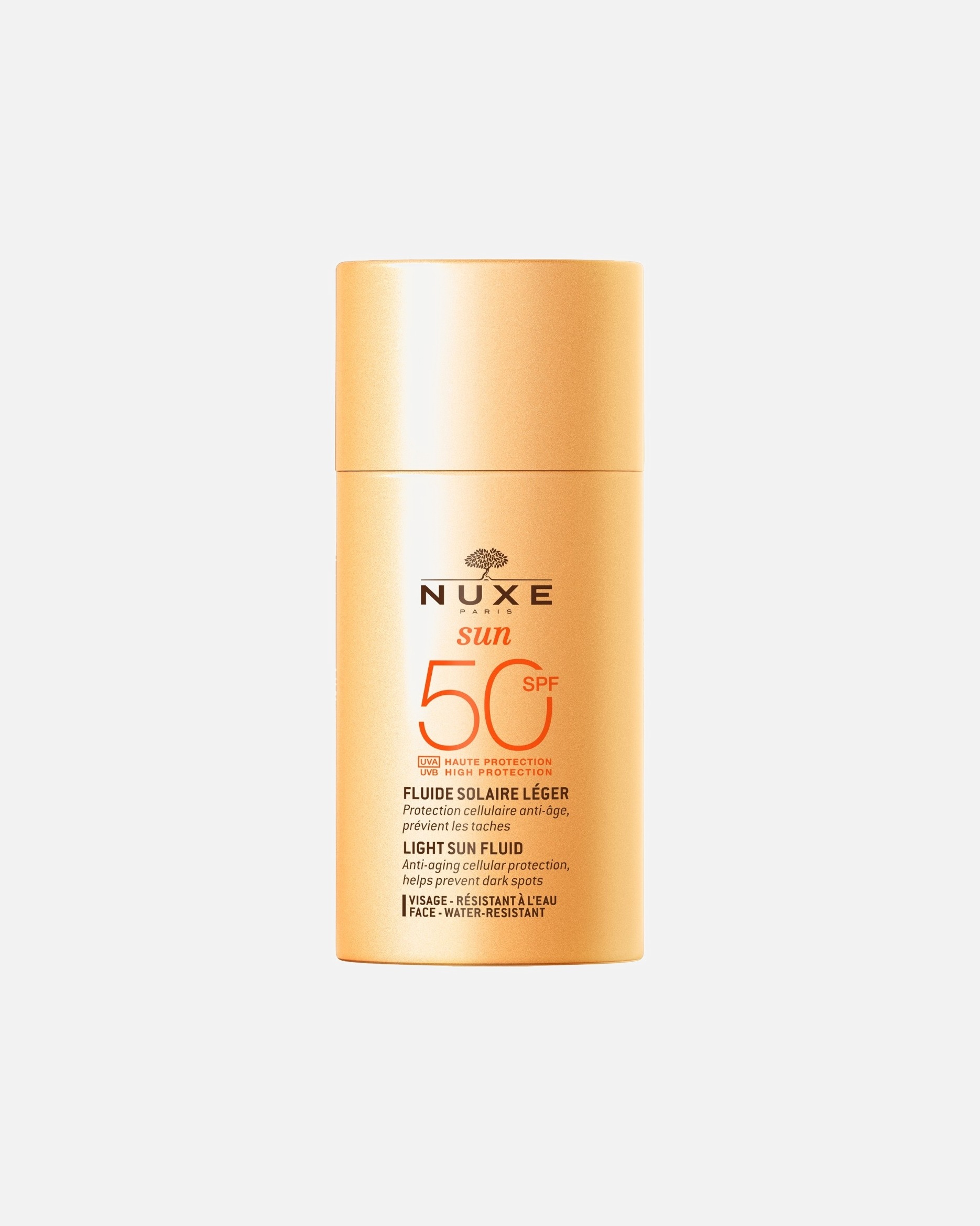 NUXE Sun Light opaľovací fluid s vysokým ochranným faktorom 50 na tvár – 50 ml
