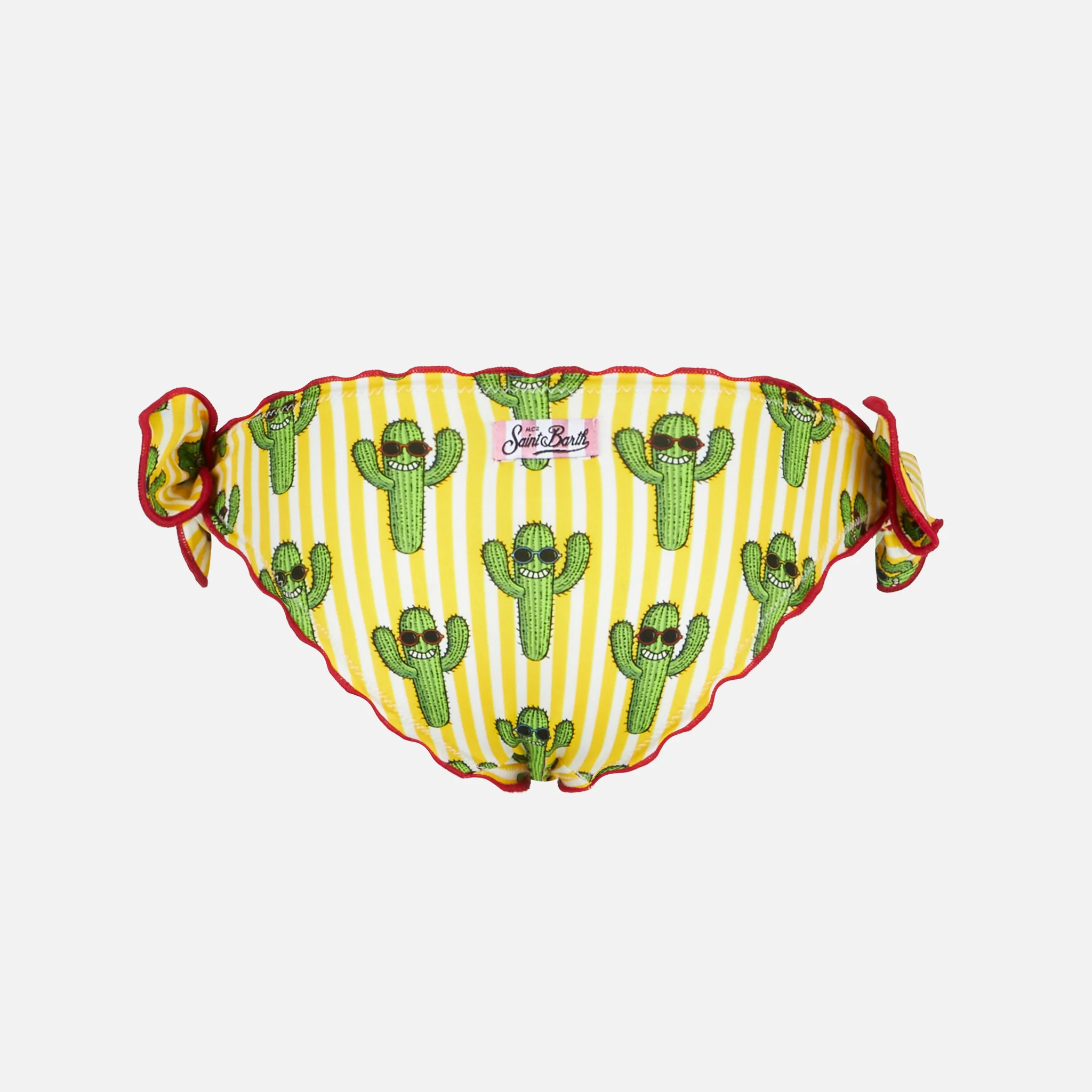 Braguita de baño para niña con estampado de cactus alegres