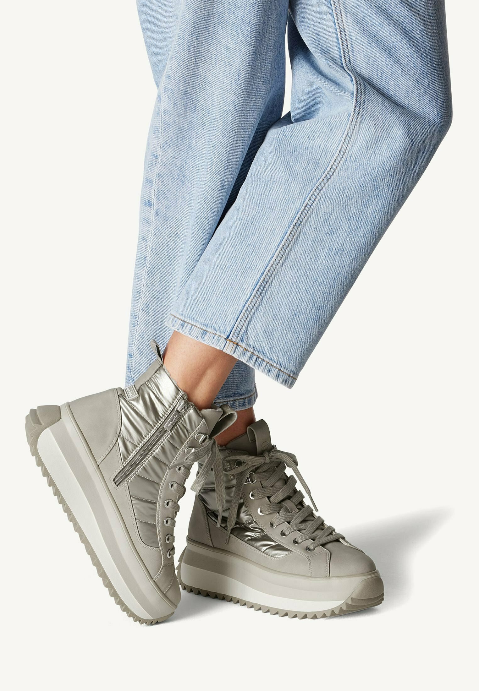 Ghete de iarnă Tamaris - șampanie