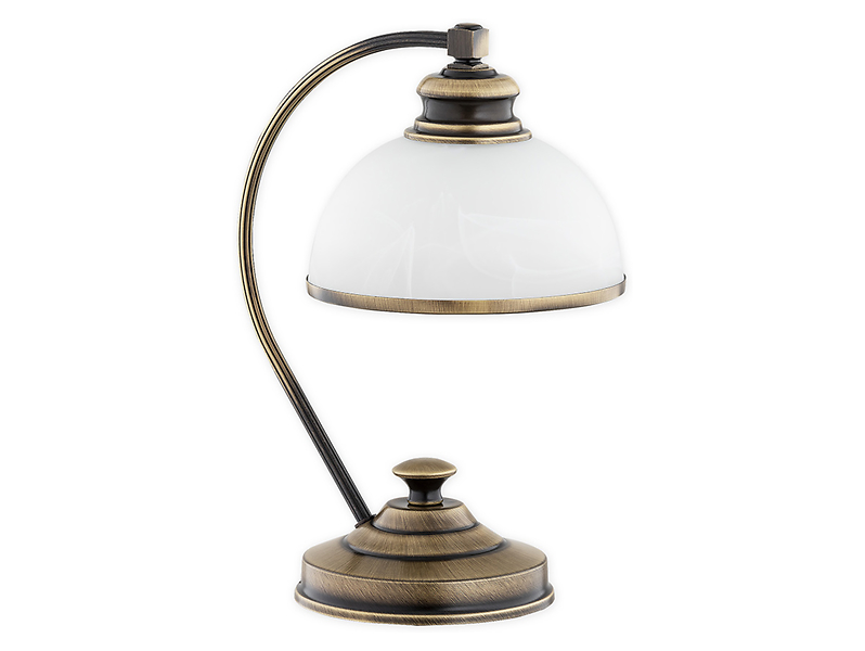 Lampa stołowa Pelion stalowa złota