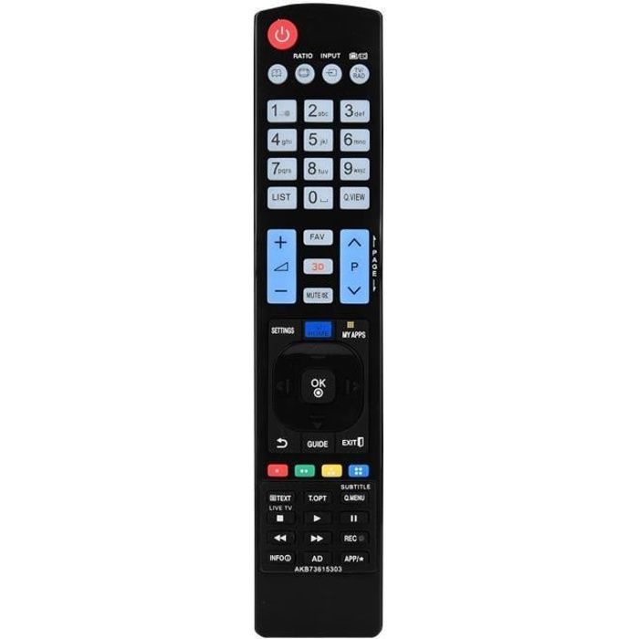 Mando a distancia universal LG AKB73615303 - Bajo consumo de energía - Largo alcance - Diseño ergonómico