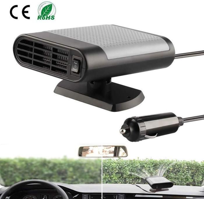 Calefactor portátil para coche, calentamiento rápido, 12V 150W, calefactor para parabrisas de coche.