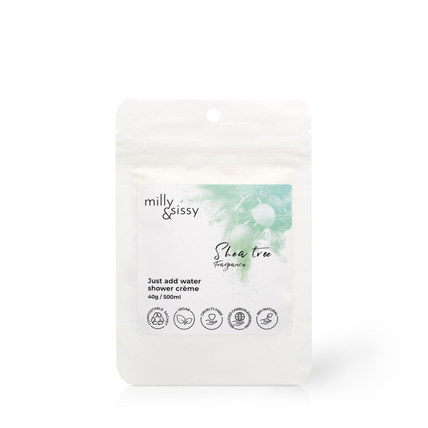 milly&sissy Zero Waste Duschgel mit Sheabutter, Nachfüllpackung 40 g