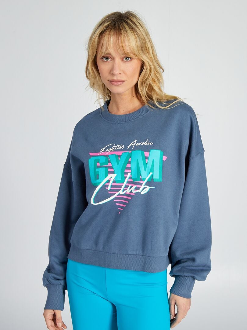 Fleece sweatshirt - BLAUW